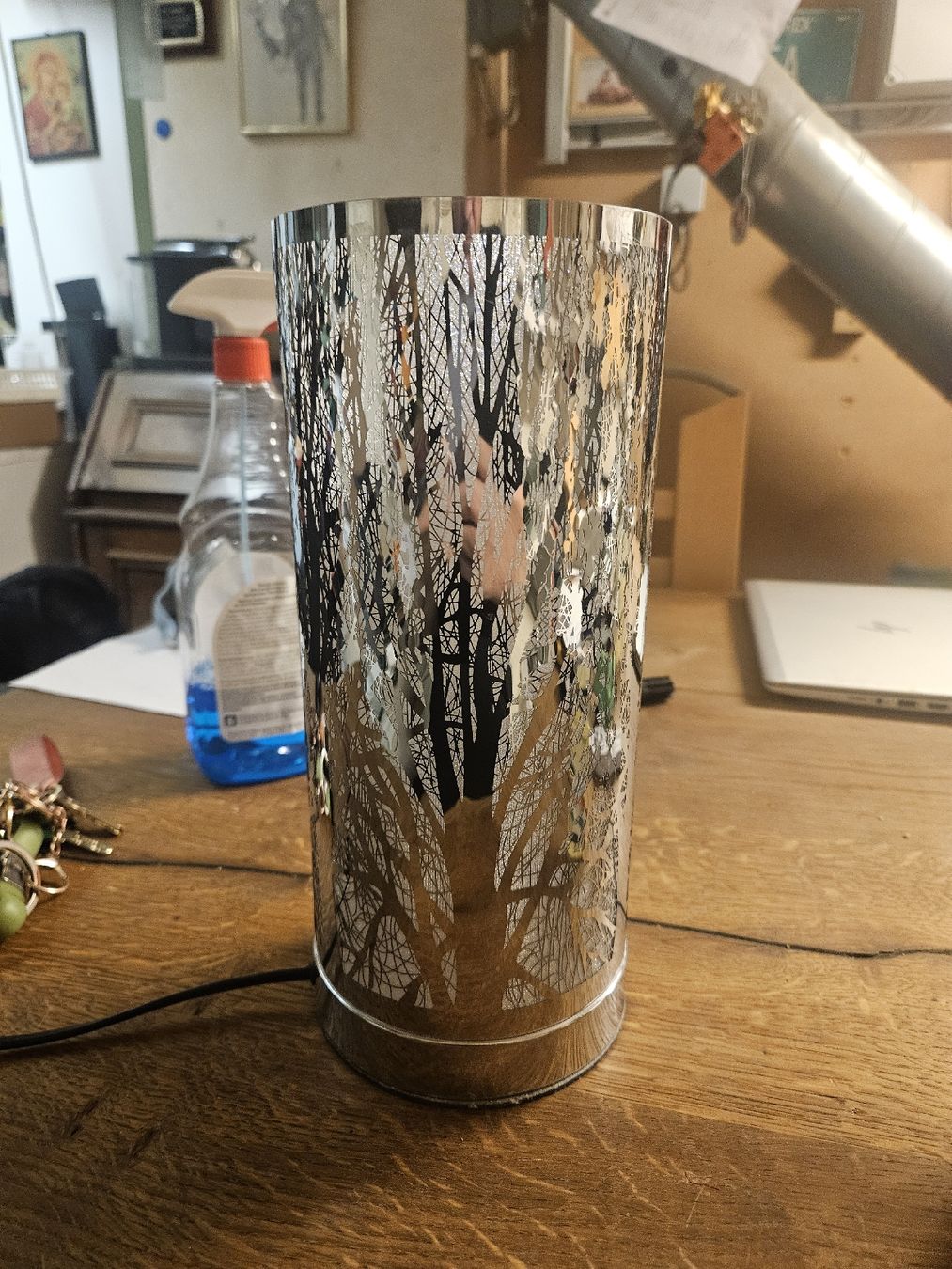 Lampade: Schöne Lampe mit Winterbaum Design ( L ) – Usato da Rorschach venduto da TimelessTrading