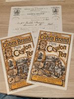 Litho Geschäfts Brief mit Vignetten Cobra Brand Ceylon Tea 