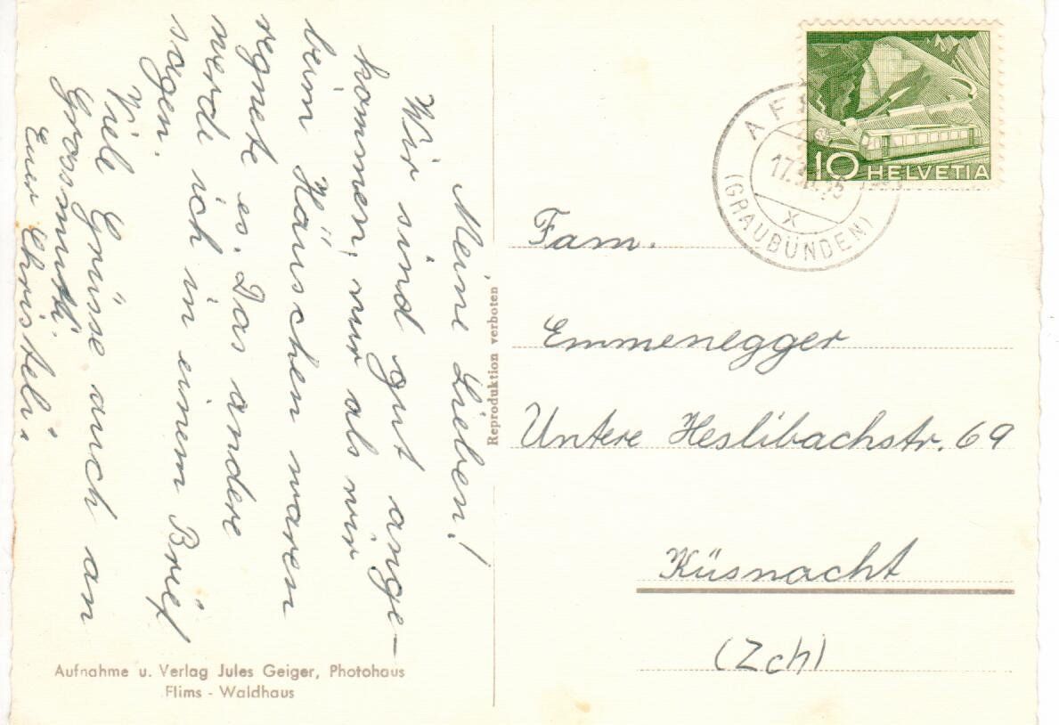 Cartes postales: Platenga, Egga und Affeier – D'occasion à Wolhusen par Curver9 1