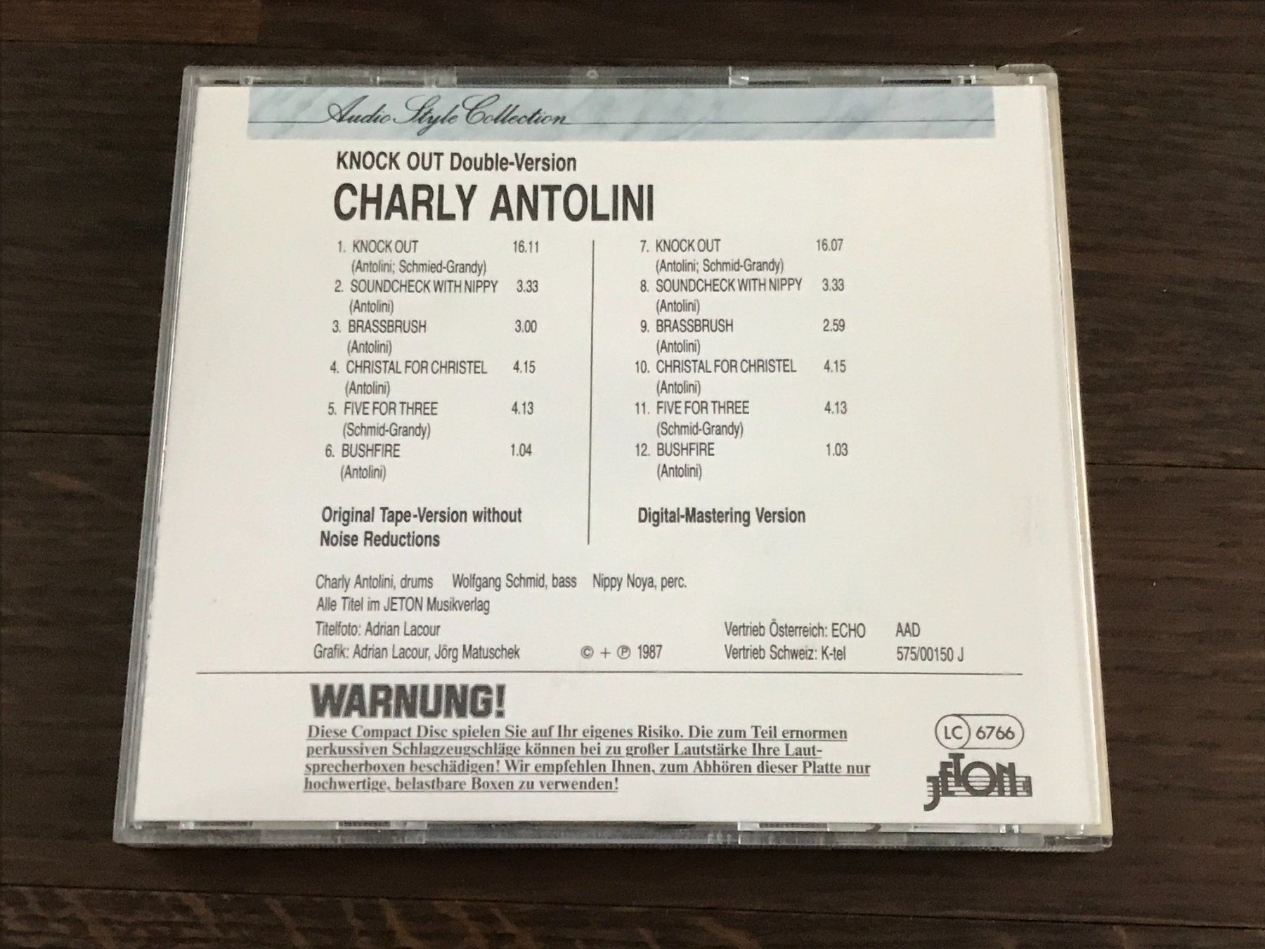 CDs: CHARLY ANTOLINI - Knock Out (Double-Version) - Jeton CD – D'occasion à Buchs AG par Archie 2