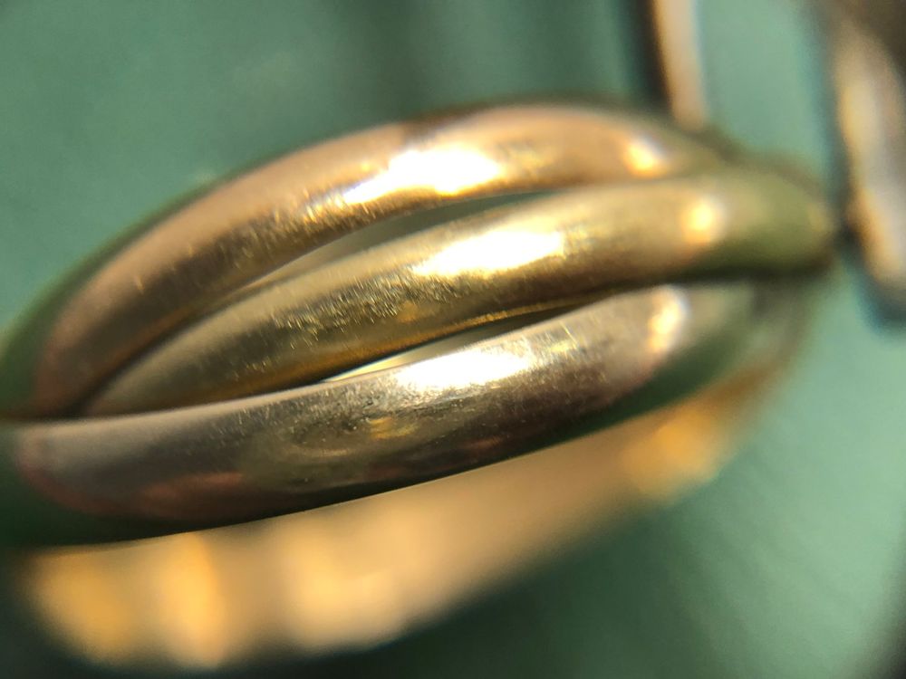 Anelli: Ring Triqueta aus 18 Karat tricolor Gold Au 750 – Usato da Bern venduto da bombich 4