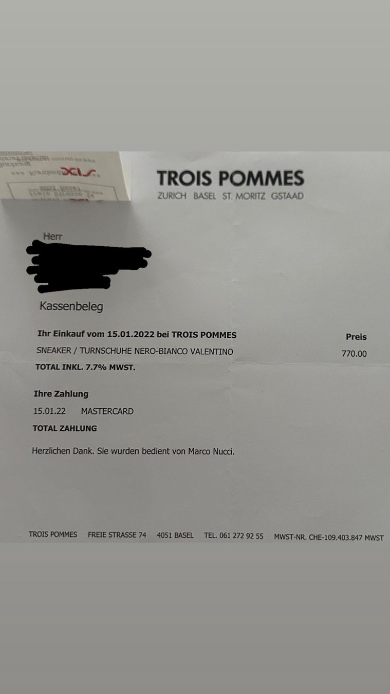 Valentino Scarpe da uomo: Valentino Garavani Sneaker, Schwarz, Grösse 41 – Nuovo (secondo la descrizione) da Zeiningen venduto da _Sommer_ 3