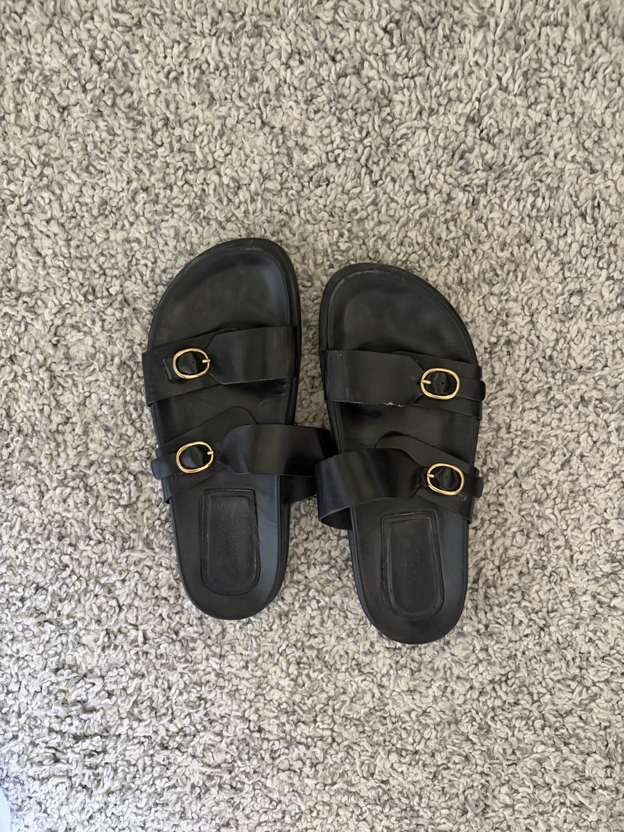Scarpe da donna: Schlappen aus Leder – Usato da Sevelen venduto da sarah_selina