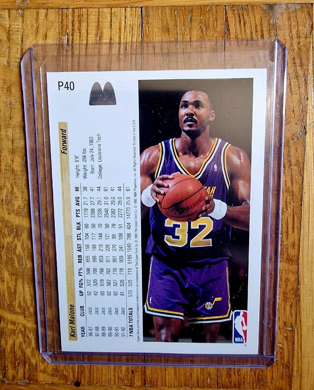 Nba Cartes à collectionner: Carte de collection Karl Malone Upper Deck 1992 Utah Jazz – Neuf (Voir description) à Chavornay par nuno1974 1