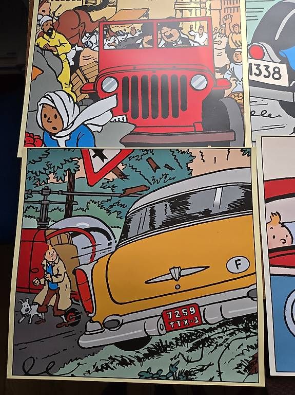 Fumetti: 6x Tim und Struppi Poster – Usato da Biel/Bienne venduto da Rouf7 3