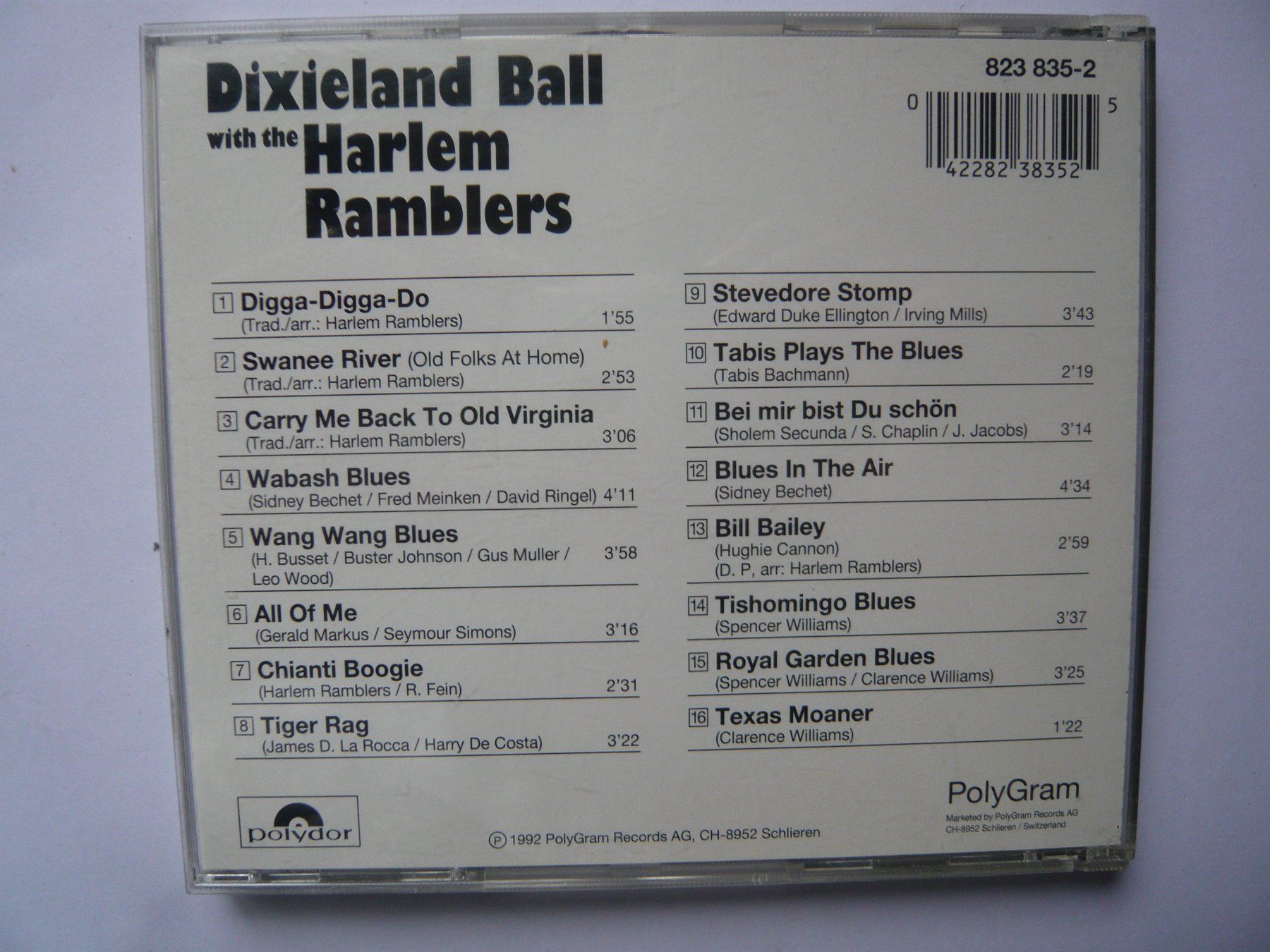 CD: HARLEM RAMBLERS Dixieland Ball – Usato da Winterthur venduto da Cajun 1