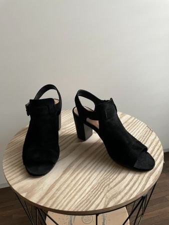 **OFFRE** Escarpins 100% cuir noir "PIER ONE" 37, porté 1x