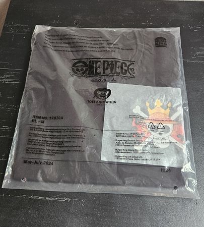 One Piece / Burger King T-Shirt Limitierte Auflage Gr. M NEU