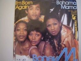 Vinyl Single Boney M. - I'm Born Again / Bahama Mama