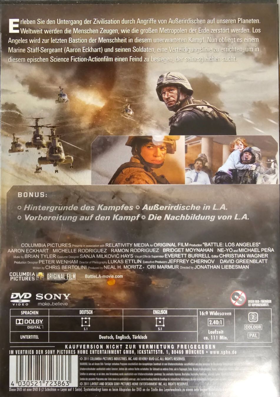 Tutti i DVDs: World Invasion: Battle Los Angeles – Usato da Wahlen b. Laufen venduto da Cg10 1