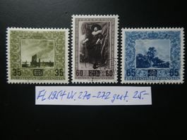 FL 1954 Nr. 270-272 gestempelt