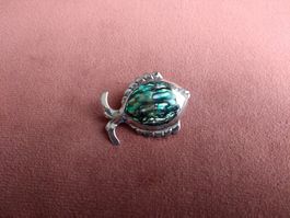 Fisch Brosche Sterlingsilber 925