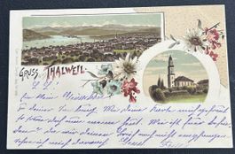 Gruss aus Thalwil Litho 