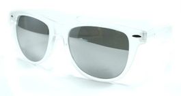 Transparente Wayfarer Sonnenbrille CRYSTAL ice shine1104ICSH