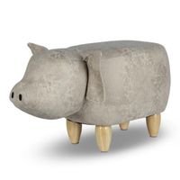 Kinderhocker Zoosy Schwein "Ernie" Grau