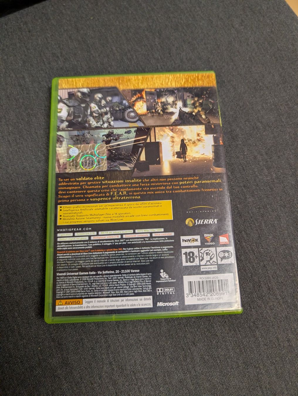 Giochi: Fear first encounter assault recon Microsoft Xbox 360 – Usato da Giubiasco venduto da Ticinerd 1