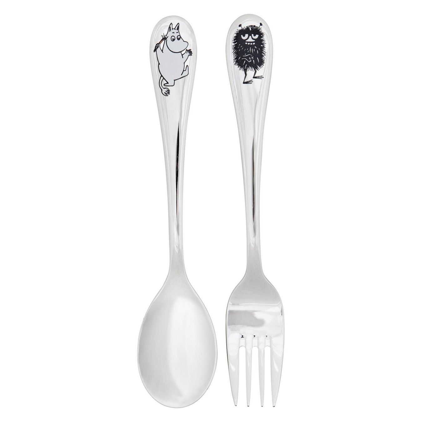 Iittala Set di posate: 5 x Iittala Moomin: Set Löffel & Gabel Moomintroll & Stinky – Nuovo e nell'imballaggio originale da Mönchaltorf venduto da godetra 1