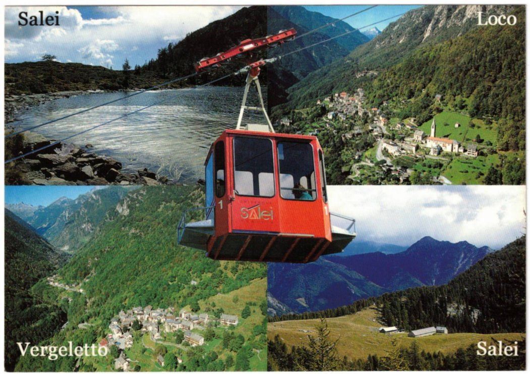 Cartoline postali: Valle Onsernone - 4 Bild AK – Usato da Binningen venduto da Mountainrider