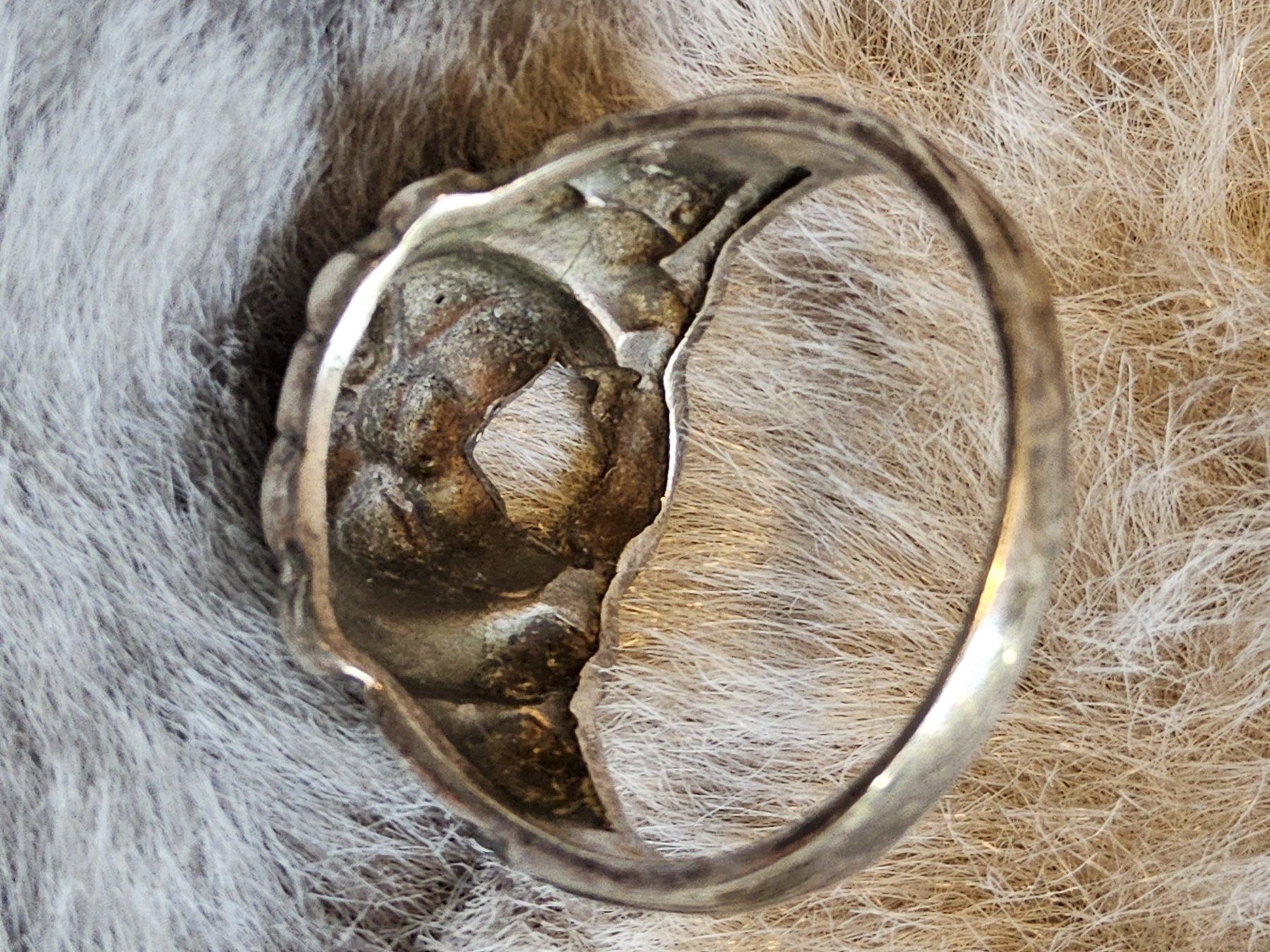 Anelli: Antiker Sterling Silber Löwen Ring Grösse 56 – Usato da Zürich venduto da SciTec 8