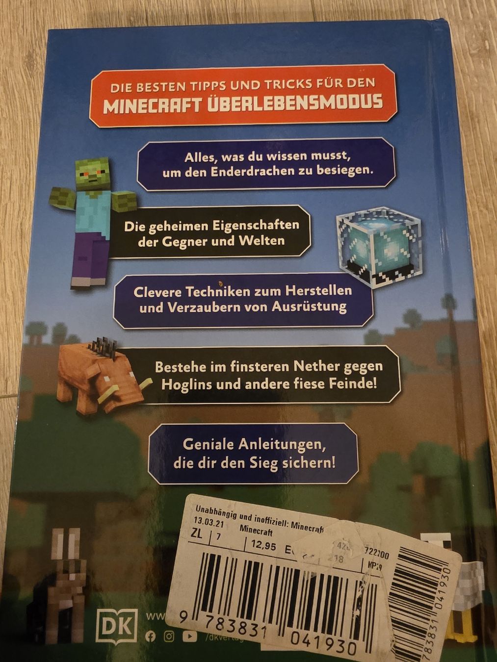 Libri: Minecraft Gewinner Guide Buch Tipps Tricks Überlebensmodus – Usato da Wigoltingen venduto da Zuckerfee84 1