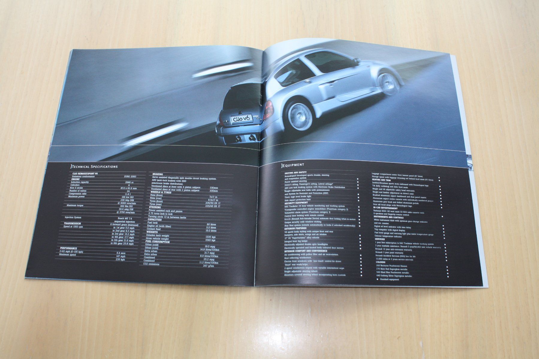 Renault Dokumente: Renault Sport Clio V6 Prospekt 2/2001 – Gebraucht aus Wikon von erwin400 7