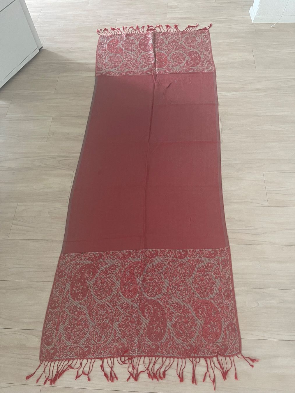 Foulard & Sciarpe: Paschmina Schal Kaschmir/Seide rot-blau doubleface – Usato da Zollikon venduto da dorean 2