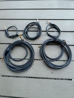 5 Instrumentenkabel  Set 3 diverse Längen gebraucht