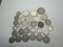Schweizer Munzsammlung, diverse, Konvolut