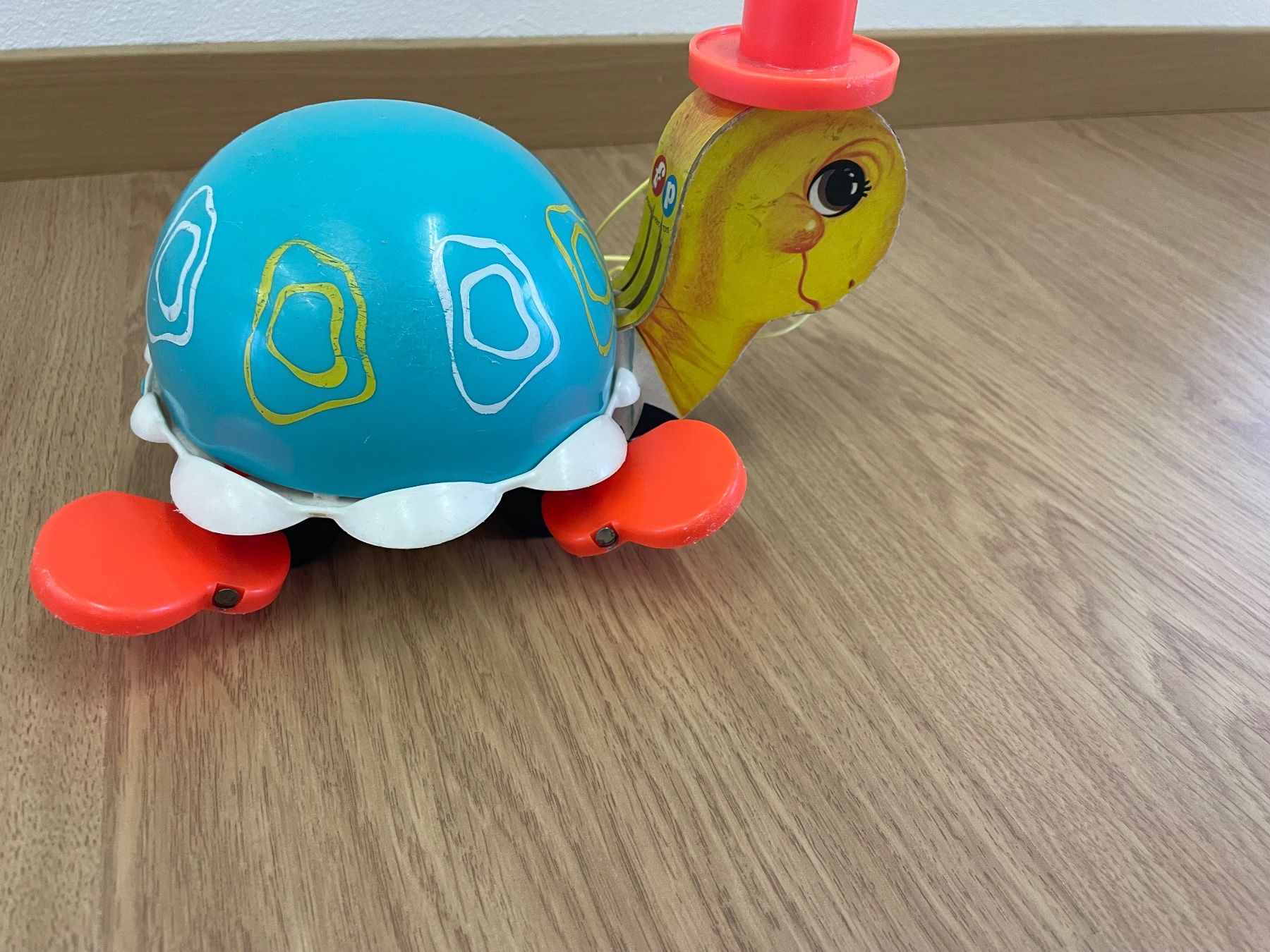 Fisher-Price Giocattoli: Fisher Price Tip Toe Turtle 1962 vintage – Usato da sonvico venduto da Ptequila 2