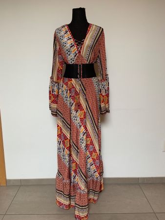 Boho Maxikleid aus Seide