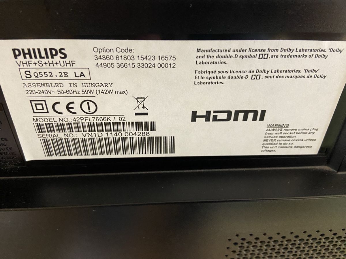 Philips Appareils TV: Fernseher Philips 42PFL7666K/02  – D'occasion à Dietikon par brocki-eyra 9