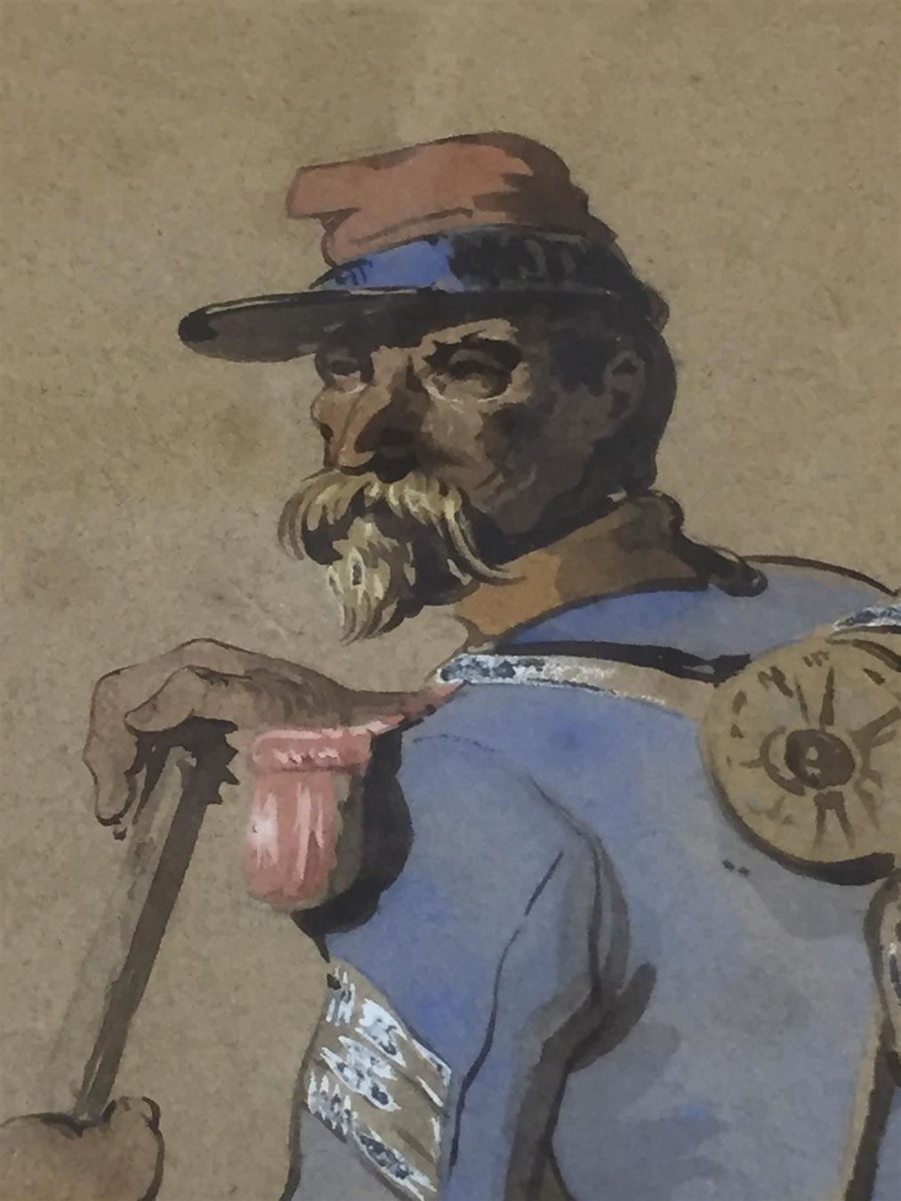 Gemälde: TOUSSAINT Nicolas 1792-1945 Aquarell sig – Gebraucht aus Bern von Jwpm66 2