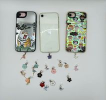 Handy Ladeanschluss-Stecker mit Charm, Staubschutz für Apple