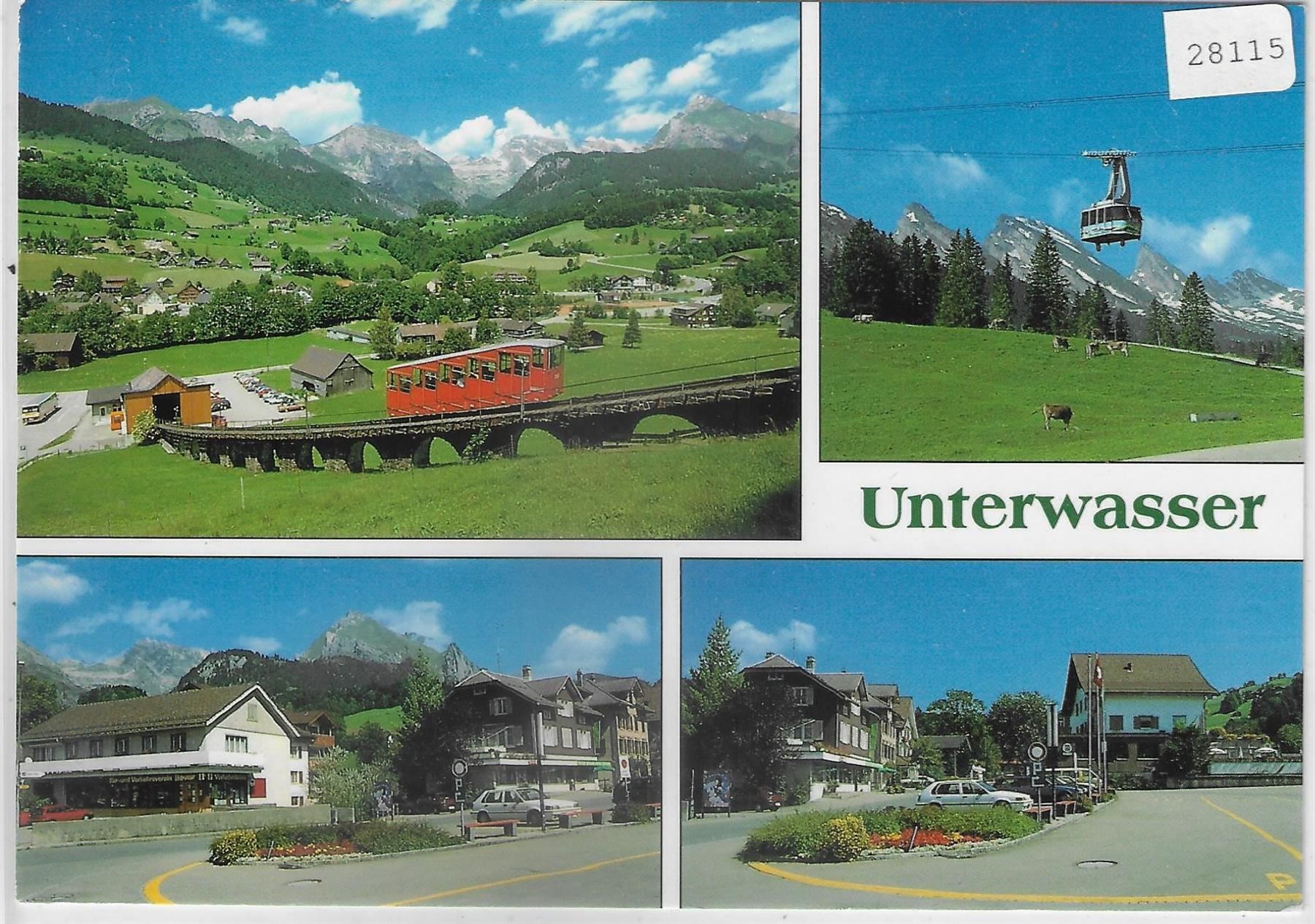 Cartoline postali: Unterwasser - Bahn – Usato da Ettingen venduto da Kartenplanet