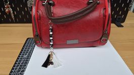 Schlüsselanhänger Taschenanhänher mit Kugeln und Quasten