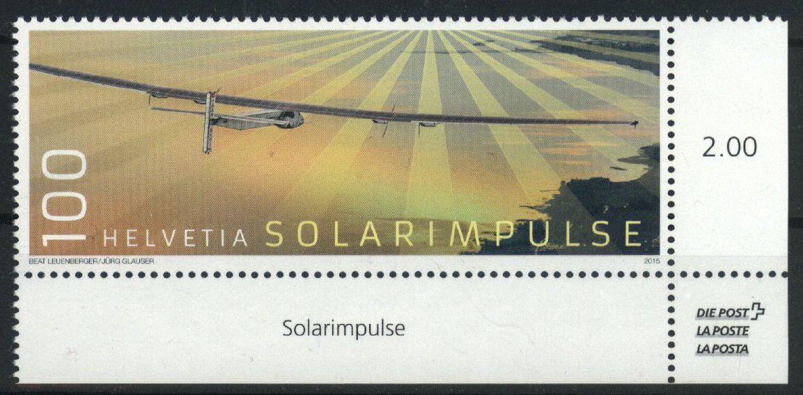 Alle Briefmarken: 2016, Sondermarken Solar Impulse ** – Neu (gemäss Beschreibung) aus Willisau von Vollstempel