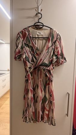 Kleid Ba&sh gemustert mit Wickeloptik gebraucht