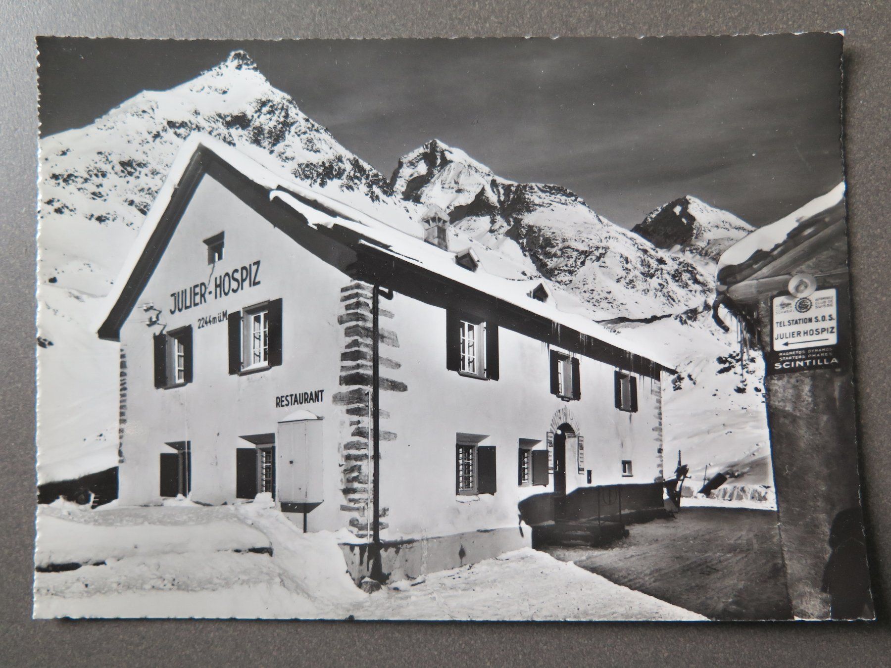 Cartoline postali: JULIER - JULIER-HOSPIZ – Usato da Wittenbach venduto da lipasal