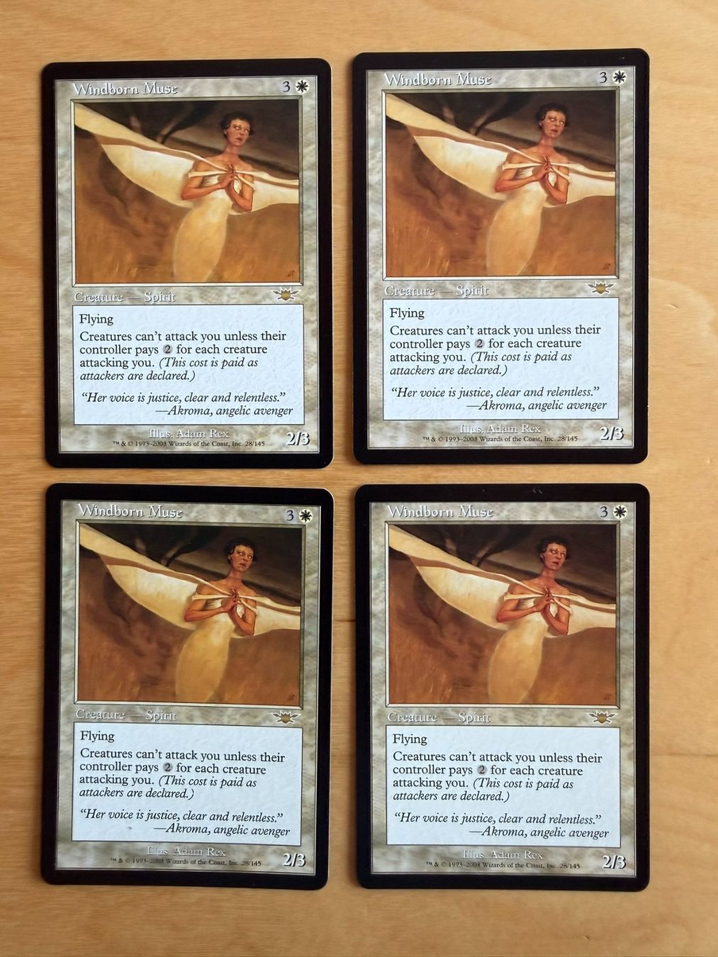 Magic The Gathering Carte collezionabili: 4x Windborn Muse // Muse des Windgeflüsters Legions // Magic – Usato da Binz venduto da Tempelritter