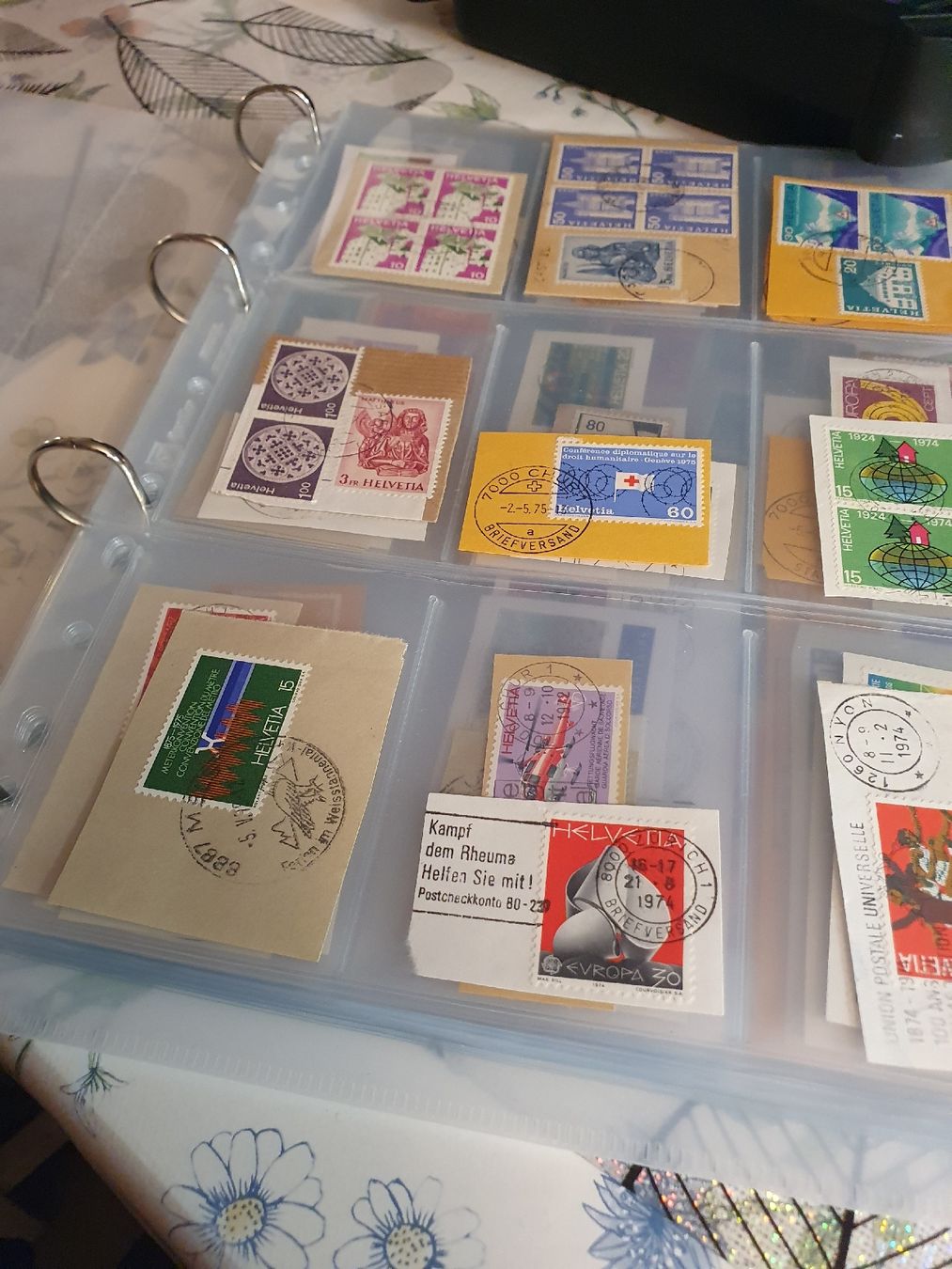 Alle Briefmarken: Ordner mit ungelösten Briefmarken – Gebraucht aus Belp von Liacheyenne