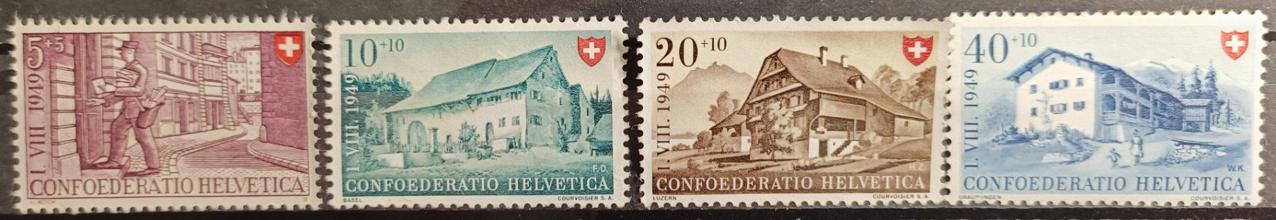 Tous les timbres: 1949 PP Berufe & Schweizer Häuser postfrisch** – D'occasion à Dübendorf par goeggi79