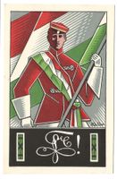 Studentenkarte - Verbindung: Semper Fidelis - Zirkel - Litho