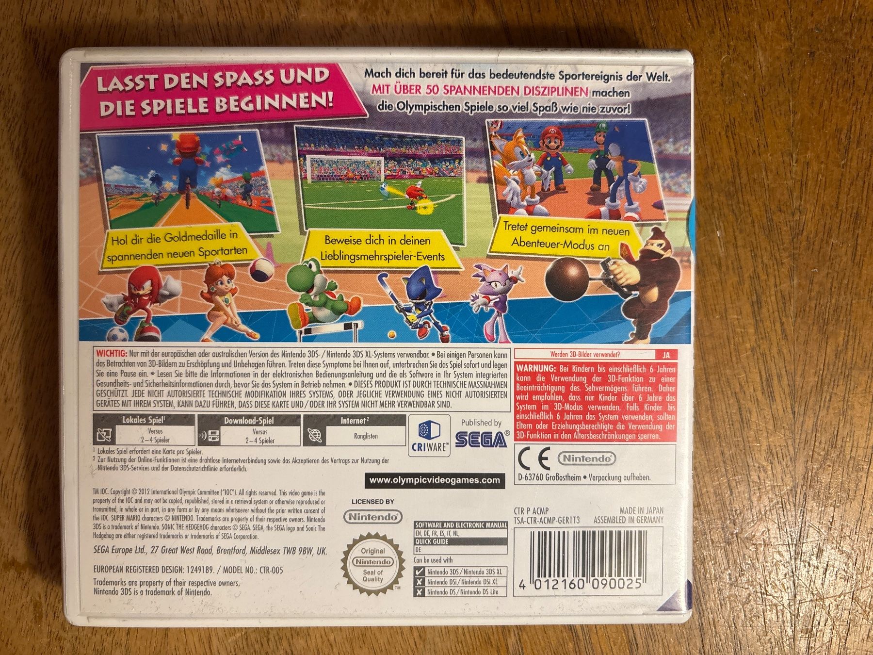 Nintendo Spiele: MARIO & SONIC OLYMPISCHEN SPIELEN - Nintendo 3DS – Gebraucht aus Zürich von hiddentreasures_zh 1