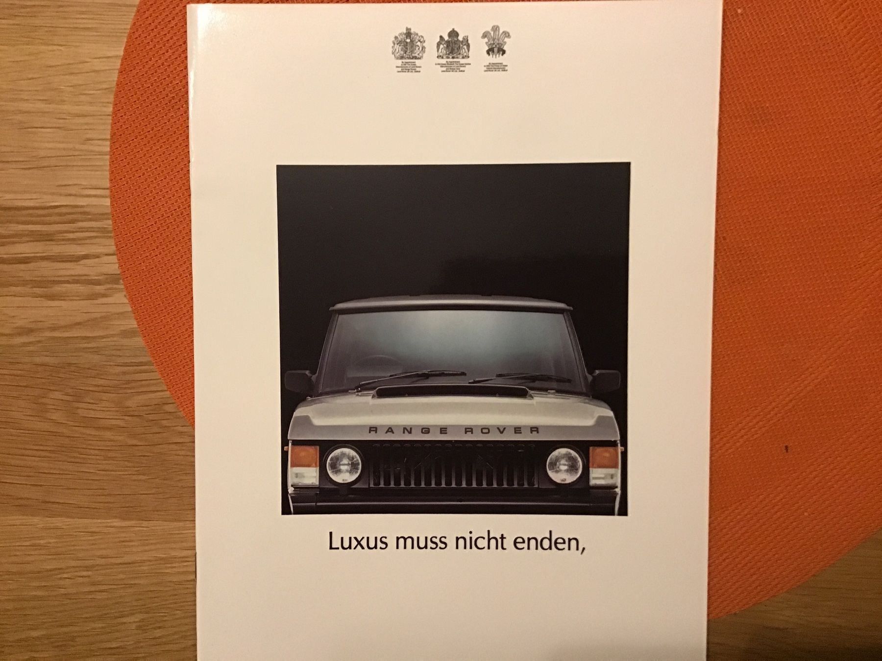 Land Rover Documents: Range Rover Verkaufsprospekt Hochglanz – D'occasion à Scherzingen par Starseller62
