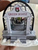 Weihnachtsdekoration Green House mit bewegender Zug 