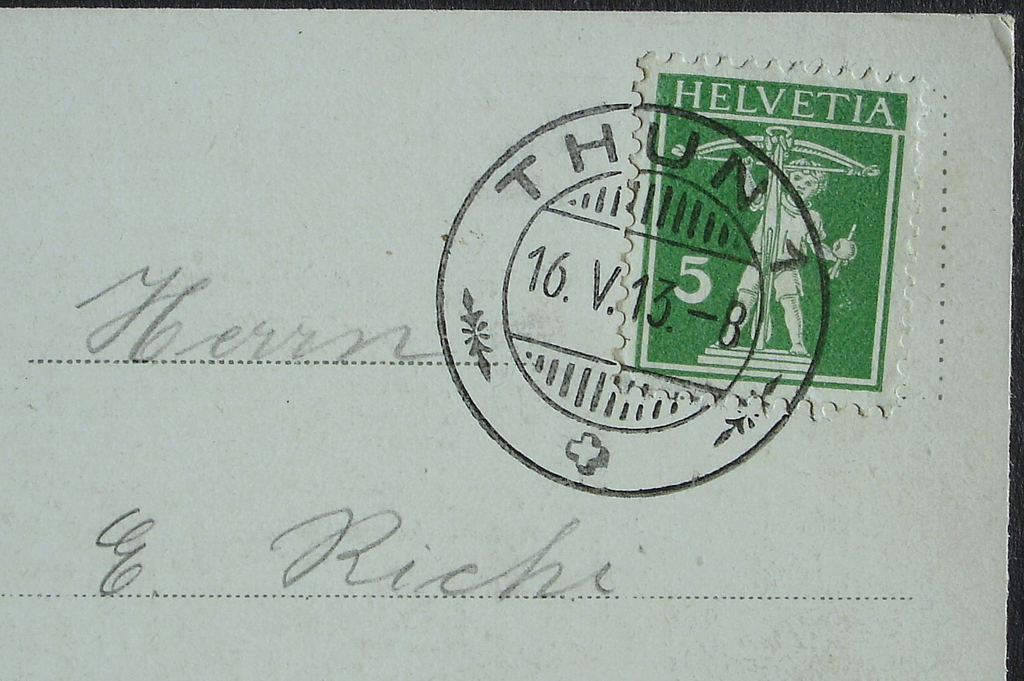 Ansichtskarten: THUN No. 991 – Gebraucht aus Jona von philajona 1
