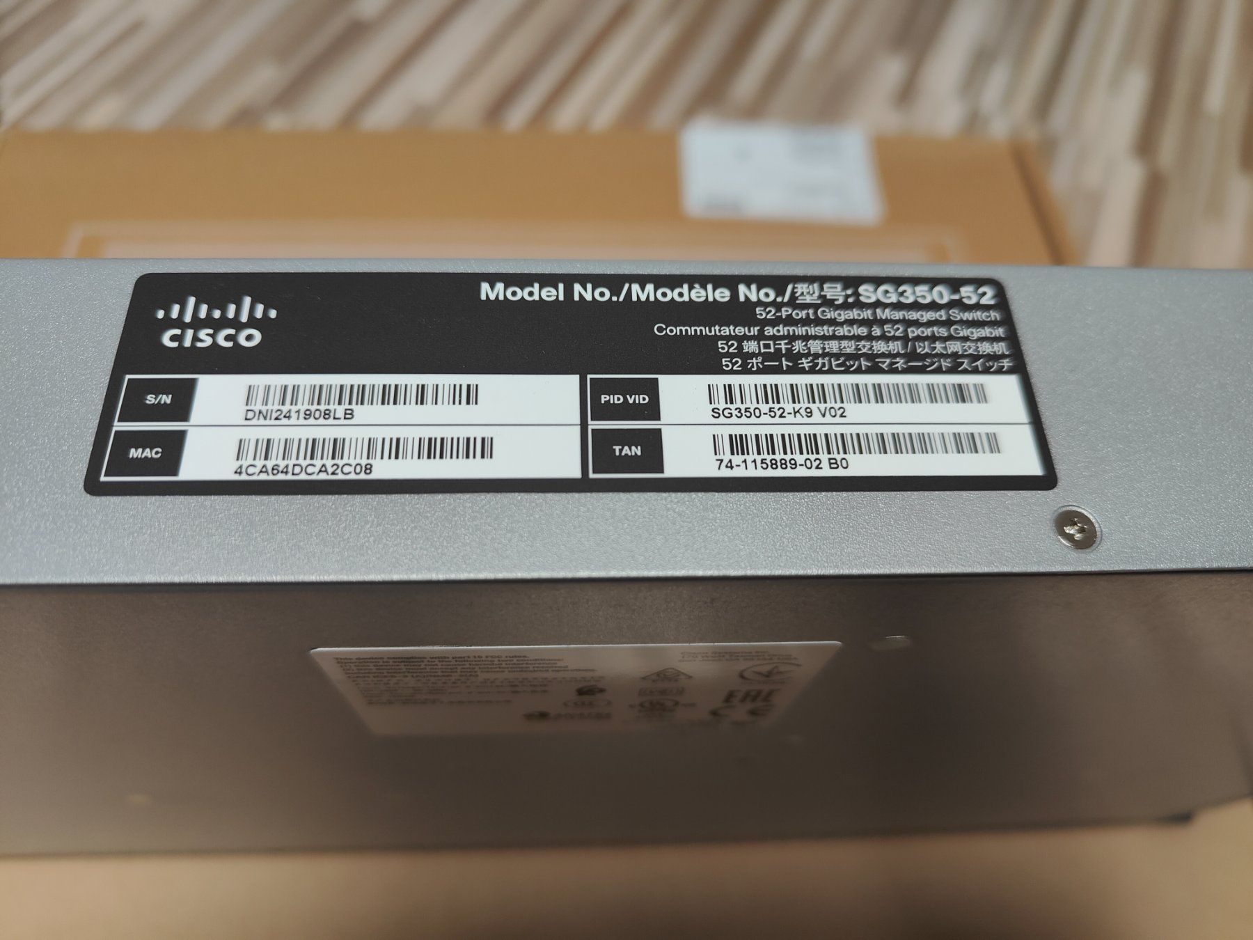 Cisco Hub & Switch: cisco Switch SG350-52   52-Port Gigabit Managed Switch – Usato da Uster venduto da Ct2914 1