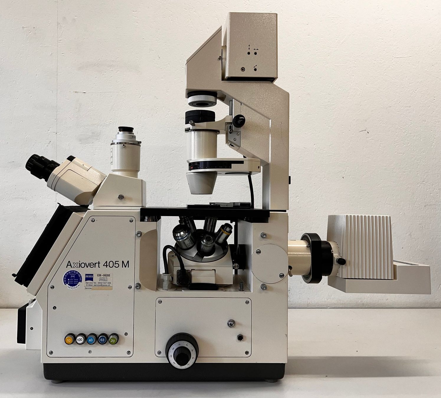 Laborzubehör: Zeiss Axiovert 405M Inverses Trinokular Mikroskop – Gebraucht aus Niederdorf von LeptonAG_Labor 1