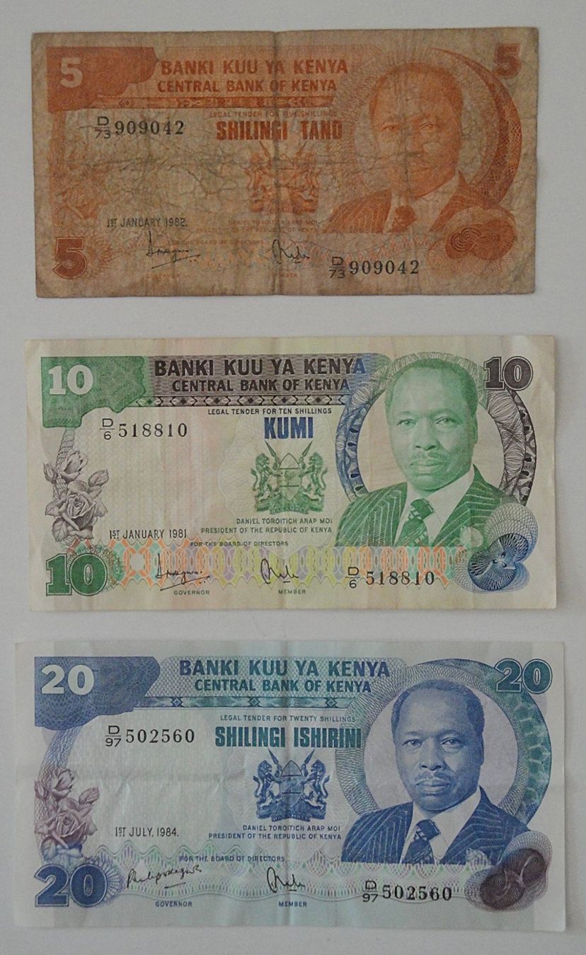 Banconote: KENIA BANKNOTEN 1982-1984 – Usato da Bern venduto da Mekongbeach