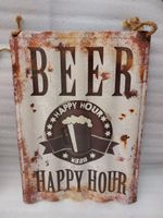 Decorative metal plaque ‘Beer Happy Hour’